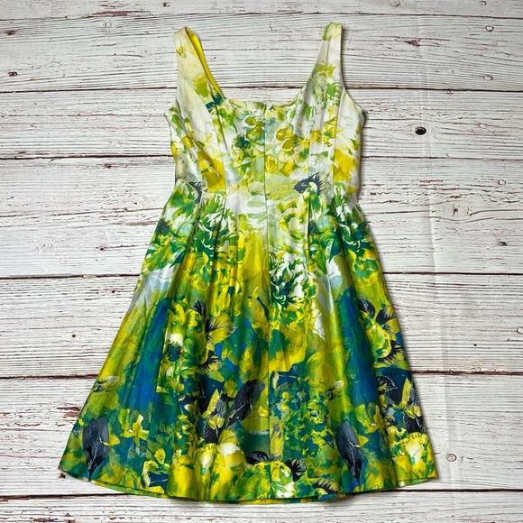 Nine West Floral Print A-Line Dress Sz 6 - Picture 11 of 16